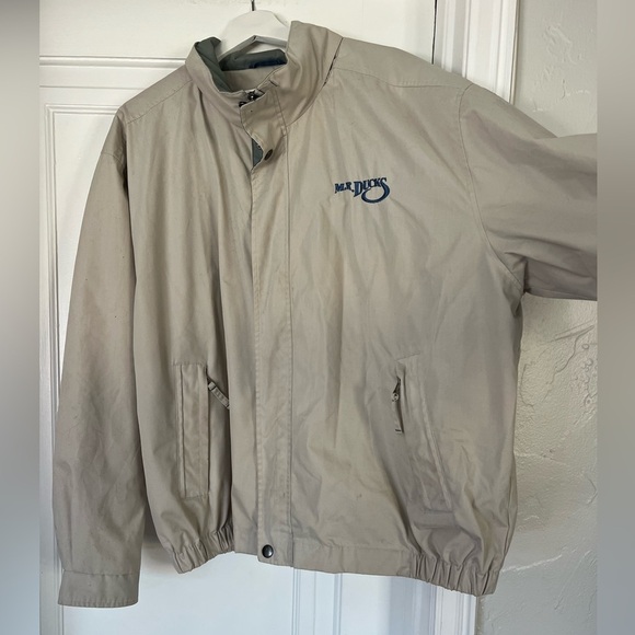Aberdeen Collection Mr. Ducks Windbreaker Jacket XXL Beige Zip-Up Lightweight - Picture 2 of 11